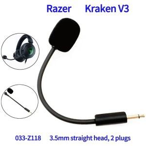 [호환품]교체용 게임 헤드폰 마이크 레이저호환 Barracuda X 헤드셋 액세서리용 3.5mm 스트레이트 플러그