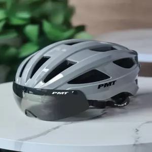 자전거헬멧 변색고글 일체형 산악자전거 로드 라이딩 그레이 변색 자전거 장비 자전거헬맷