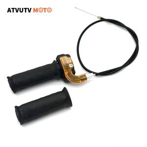 [호환품]바이크 오토바이 트위스트 스로틀 가속기 핸들 바 핸드 그립 케이블 키트 22mm 47cc 미니 소형 호