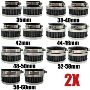 [호환품]2X 35mm 38-40mm 42mm 44-46mm 48-50mm 52-58mm 58-60mm 바이크 오토바이 에어 필터 클리너 흡기
