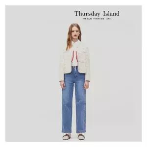 써스데이아일랜드 [Thursday Island] 트위드 크롭 자켓(T232MJK132W) 1018178