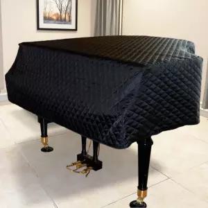그랜드피아노커버 방진 방수 블랙 대형 150-160cm