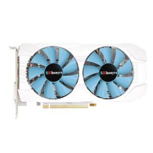 게이밍 PC 비디오 카드 2304SP 256비트 PCIe 3.0 x16 6핀 커넥터 데스크탑 컴퓨터 GPU(HDMI, 디스플레이포트 및 DVI 포트 포함)를 위한 SRhonyra RX 590 GME 8GB GDDR5 그래픽 (화이트 에디션)