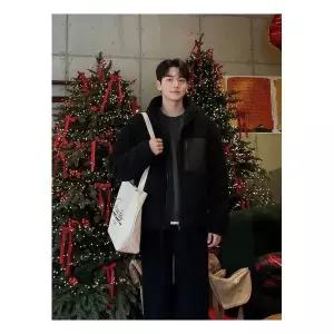 [비바스튜디오]미니멀 플리스 자켓 - CHARCOAL 942905