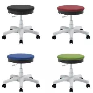 병원 진료실 환자진찰용 둥근 보조 바퀴의자 대학교 대기실 휴게실 피부관리샵