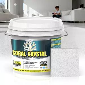 콘크리트용 에폭시 컬러 모래 바닥 페인트(210 Fl Oz) 셀프 레벨링 페인트 - 방수 및 재생 차고 현관