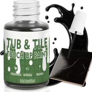 아스트라복스 욕조 및 타일 페인트 조리대용 1.5온스 터치업 펜 도자기 싱크대 세라믹 강한 접착력 방수 퀵