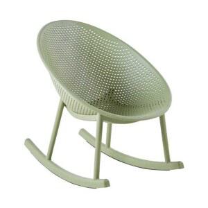 에그 흔들의자 플라스틱 발코니 휴식 로비 락킹 체어 안락 블랙