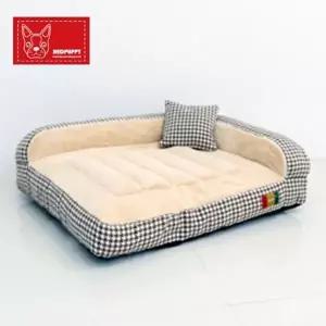 범퍼달린 소형펫용 극세사 사각 침대 U122541 고양이집
