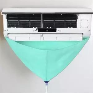 무풍 에어컨 셀프 청소 방수 커버 비닐 물받이 배수구 방수포세트