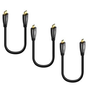 Raspberry pi호환 4 태블릿 카메라 캠코더 휴대용 모니터용 미니 소형 HDMI 호환 C/D  어댑터 케이블에 마