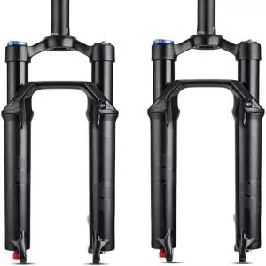 볼라니 27.5/29인치 자전거 서스펜션 포크 34mm 고정 장치 1-1/8 나사 없는 스트레이트 스티어러 120mm