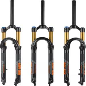 볼라니 26/27.5/29인치 자전거 서스펜션 포크 120mm 여행용 28.6mm (1-1/8인치)*220mm 나사 없는