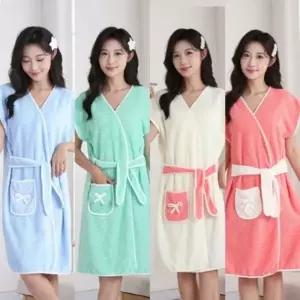 러블리 샤워가운 샤워타올 목욕 가운 수면 골프