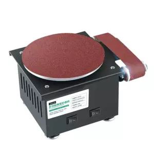 소형 원형 샌딩기 그라인더 탁상용 연마기 전기 벨트