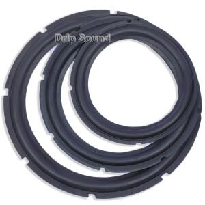 8/10/12 인치 스피커 고무 접힌 가장자리 링 우퍼 수리 측면 서라운드 서클 교체 부품 195mm-295mm/7.68-11