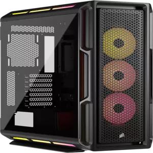 CORSAIR iCUE 링크 5000T LX RGB 미드 타워 ATX PC 케이스 - 3배 사전 설치된 LX120 팬 통합 오로라 라이트