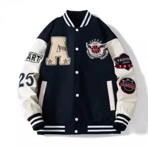 [골드스마일]남성용 스탠다드 간절기 야구 점퍼 가죽 패치 차이나 잠바 봄 자켓