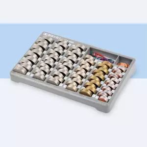 간편하고 빠른 동전계수 실속형 주화박스 동전정리함 동전보관대 동전세는받침대 동전계산 동전판 측정용품