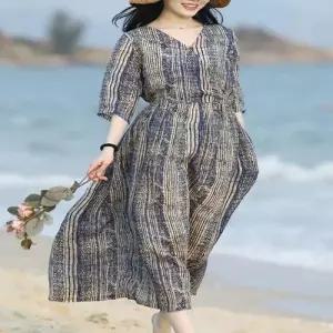 ING 비바데이 헐렁한반소매모시원피스 WECD437