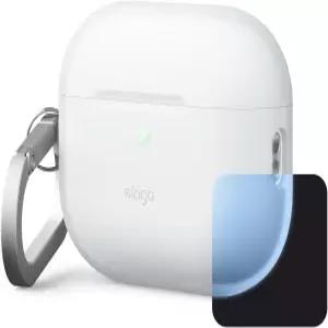 엘라고 에어팟 프로 3 케이스와 호환 - 카라비너가 장착된 프리미엄 실리콘 케이스 무선 충전 지원 충격