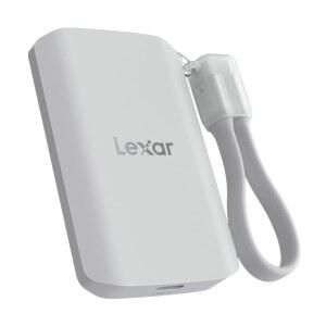 Lexar 1TB ES5 마그네틱 외장 SSD, 최대 2000MB/s, 호환 가능한 / , USB-C 스마트폰, 15/16 이상, PC, Mac, ProRes 및 삼성 Pro 비디오, 실버(LES5XX001T-RNU) 지원