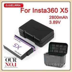 Insta360 X5 배터리 2800mAh 3.89V + 2 슬롯 충전기 카메라 용 360 파노라마 액션