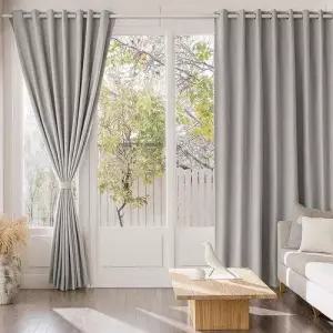 프리미엄 쉐도우 아일렛형 암막커튼/거실 커텐 차광 WEE9440