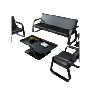 대기실 의자 병원 3인 실버 가죽 블랙 체어 좌석 소형 간의 화물택배비포함 대기석