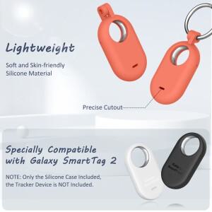 호환 삼성 갤럭시 SmartTag 2 로케이터 트래커 키 체인 홀더용 스크래치 방지 보호 스킨 커버