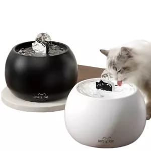 고양이 정수기 레오블랙1L 공급 세라믹 애완 동물 순환