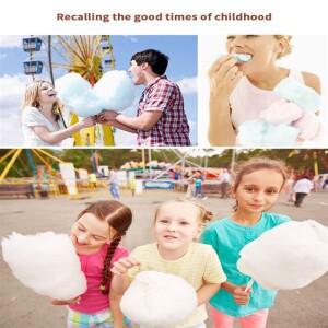 호환 B64B-전기 DIY 마시멜로 기계 미니 휴대용 달콤한 솜사탕 제조기 설탕 플로스 축제 파티용 플러그