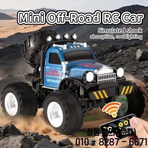 새로운 1:64 RC카 미니 2.4Ghz 시티 로드 핸들 고속 합금 전지형 리모컨 자동차 듀얼 컨트롤 14세 이상 장