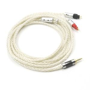 3.5mm XLR 4.4 16 코어 실버 도금 이어폰 케이블 젠하이저 호환 hd xx x HD580 HD600 HD25 hd545 HD660S 용