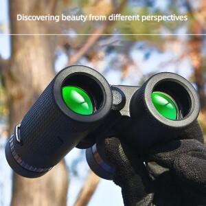 10X32 풀 옵티컬 HD 고배율 쌍안경 휴대용 망원경 조류 관찰 콘서트 여행 야외 비적외선