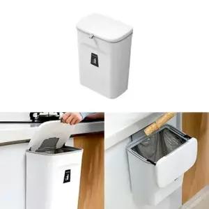 슬라이드 커버 휴지통 벽걸이 쓰레기통 사각휴지통 W9A9EFF