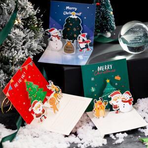 크리스마스 팝업 카드 3d 귀여운 입체 캐릭터 성탄절 엽서 겨울 감성 연말 연하장