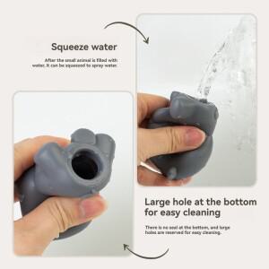 몽테조이 아기를  쌓을 수  동물 플로트 보트 - 손가락 장난감  된 목욕 시간 물놀이 세트 BPA 프리 및  실