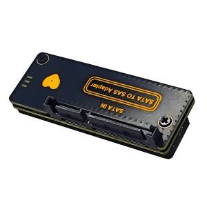 JavicTech SFF-8482 커넥터 SAS 29핀 - 7+15 22핀 SATA 하드 디스크 드라이브 RAID 어댑터 카드 (전원 포트