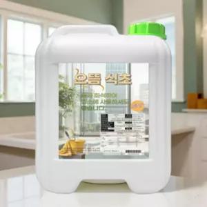 백식초 세탁용 청소용 빨래 세탁물 헹굼 세척 탈취 살균 12L