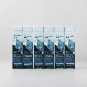 2080 퓨어 마운틴 크리스탈화이트 솔트 치약 150gx 6개 2137148 J
