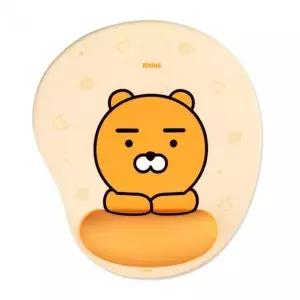 [골드스마일]카카오프렌즈 쿠션마우스패드 라이언 손목보호 / 204X230X20mm
