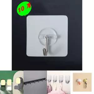 고급형 (10개)붙히는 스티커 벽걸이 고리 매직후크/벽고정행거/다용도후크/후크행거/가정용후크/간편후크