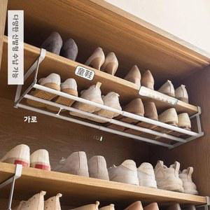 접이식 신발 칸막이 선반 아래 분리형 금속 공간 정리함 가정용 절약형 수납 걸이 다층