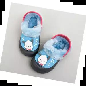 털신발 포차코 풋팅 방한 샌들 캐릭터 아동 털신 겨울슬리퍼