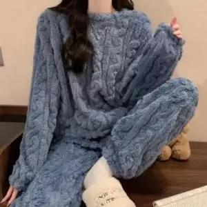 폭닥 커플파자마 수면잠옷 극세사 여성 두꺼운 WFLMT5Z