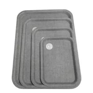 솔리드 쟁반 논슬립 쟁반 서빙 과일 트레이 그레이 1p