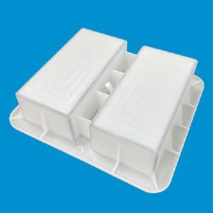 DIY 포장 시멘트 몰드 20x10cm 플라스틱 콘크리트 내구성  흰색 벽돌 차도 보도용