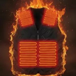 겨울 방한 열선 열조끼 작업복 기모 안감 발열 조끼