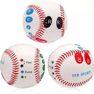 티놀리 3Pcs 야구 투구 그립 트레이너 청소년 초보자를 위한 손가락 배치 소프트볼 던지기 장비 포함 여러